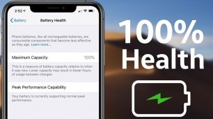 'How To Keep 100 Percent Battery Health - iPhone Battery Health Check'