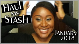 'Haul My Stash January 2019 ft. Bad Habit, ABH, and BH Cosmetics & MORE | Ashley Crutchfield'