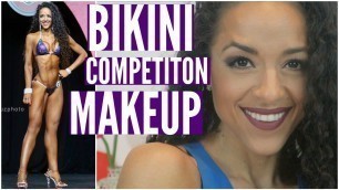 'HOW TO: BIKINI COMPETITON MAKEUP TUTORIAL || Contouring, Baking & All Day Wear!'