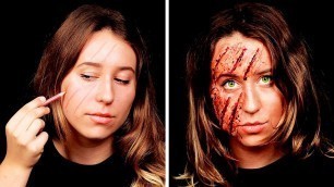 'TOP 20 EASY AND SCARY MAKEUP TUTORIALS'