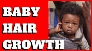 'BABY HAIR GROWTH TIPS // How to stimulate hair growth with your child. Works on ALL hair types.'