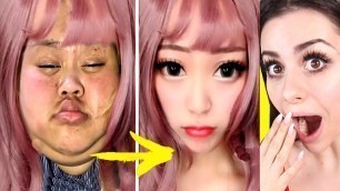 'Viral Asian MAKEUP TRANSFORMATION Tutorial !'