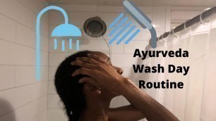 'Wash Day Routine on Protective Style | *AYURVEDIC HAIRCARE REGIMEN* 4C NATURAL HAIR | Cornrows'