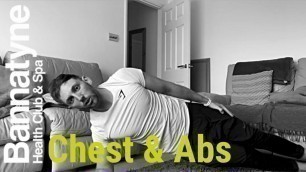 'Chest & Abs Workout with Kieran'