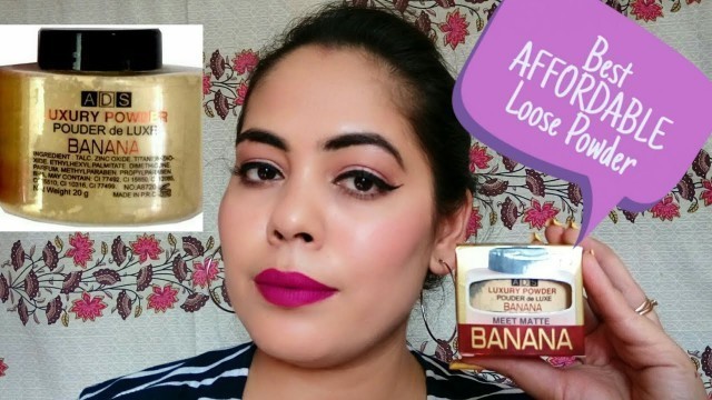 'ADS Banana Powder Review | Live Demo !! How to use loose Powder !!'