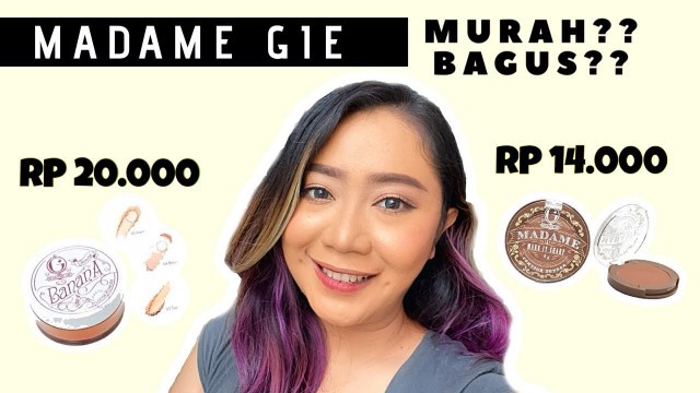 'REVIEW MADAME GIE BANANA POWDER + CONTOUR POWDER (MAKEUP MURAH UNTUK PEMULA)'