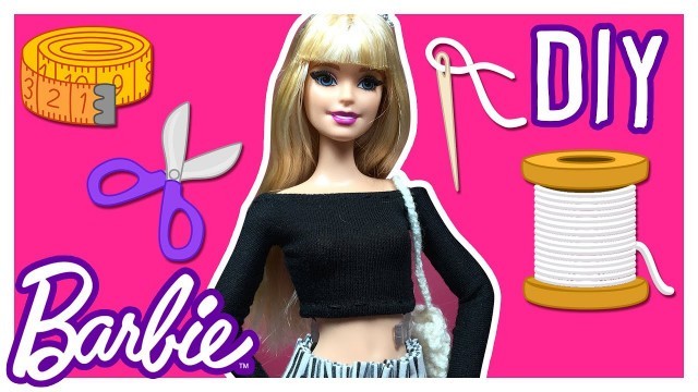 'DIY - How to Make Barbie Doll Blouse - Barbie Clothes Tutorial - Making Kids Toys'