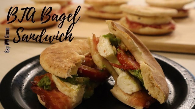 'BTA Bagel Breakfast Sandwich | 6sp WW Green | Meal Prep | Weight Loss Recipe'