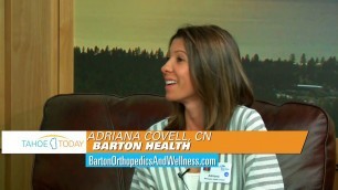 'Adriana Covell from Barton Health is on set with Nicole Marsel'