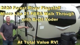 2020 Forest River Flagstaff Micro Lite 21 FBRS Travel Trailer with Brett at Total Value RV!