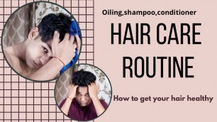 'HAIR CARE ROUTINE FOR MEN | WITH DIET | HEALTHY HAIR CARE|BASIC HAIRCARE FOR INDIAN(men’s grooming)'