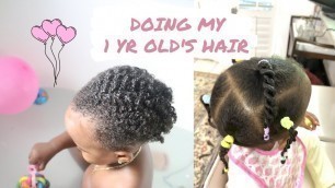 'HOW I STYLE MY BABY\'S HAIR, TIPS FOR A 1 YEAR OLD - WASH & HAIRCARE ROUTINE'