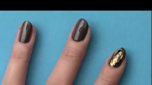 'AVON Nail Art   old gold effects'