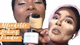 'Makeup Revolution ’Banana Deep’  & ’Ghost’ Powder Wear Test & Review | WOC Friendly Powders'