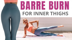 'BARRE workout for INNER THIGHS (no equipment)'