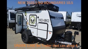 2020 No Boundaries 10.5 NoBo Camper @ Couchs RV Nation a RV Wholesaler - RV Reviews & Walkthroughs