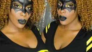 'Batgirl/Batman Inspired Makeup Mask Tutorial'