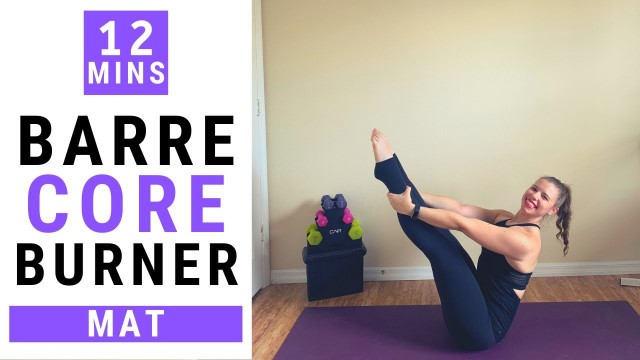 'AT HOME BARRE WORKOUT || Barre Core Burner'