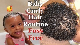 'Toddler Wash Day + Curly Hair Routine For Poppin\' Curls | Fuss Free Wash Day'