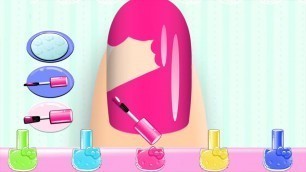 'Baby Learn Colors With Hello Kitty, Play Nail Salon - Fun Game For Kids'