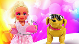 'Makeup for a Barbie Baby Doll: Barbie Dress Up for a Party'