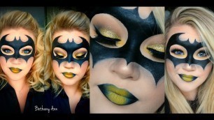 'Batman Mask Halloween Makeup Tutorial | BethanyAnnBeauty'