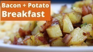 'Bacon With Potato Breakfast Recipe | Bacon Recipes For Breakfast | Infoods | Ep 015'