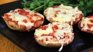 'Bagel Pizza Bites : Easiest Kids Lunch'