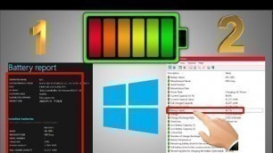 'Two Methods How to check battery health windows 10 / Read battery report windows 10  2020.'