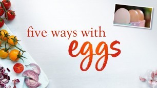 'Five Slimming World recipes with eggs'