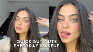 'QUICK BUT CUTE MAKEUP LOOK'