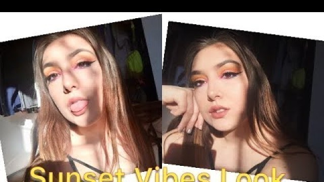 'SUNSET VIBE EYE MAKEUP TUTORIAL | bad habit beauty ♡'