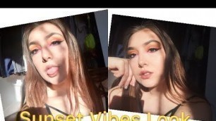 'SUNSET VIBE EYE MAKEUP TUTORIAL | bad habit beauty ♡'