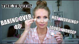 'BAKING UNDER EYES OVER 40 | STOP DOING INSTAGRAM MAKEUP'