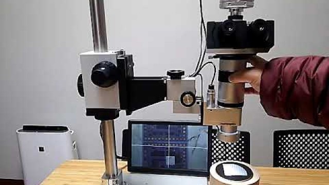 AZ9-T 10X Zoom Microscope Operation Video with 40mm travel microscope stage