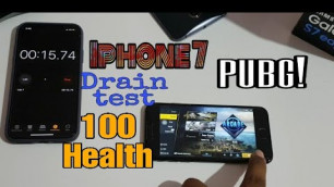 'iPhone 7 PUBG Game play Battery Health 100%||Telugu||'