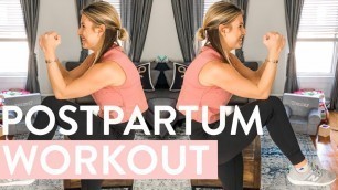 'At Home Workout 10-Minutes Full Body | Nap Time Postpartum Workout, Post Pregnancy Safe Exercises'