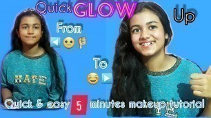 'Quick And Easy 5 minutes Makeup Tutorial || Nini & Jiya Daily Vlogs || Girls Styling Tips ||'