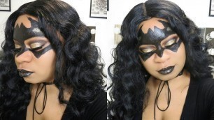 'Glam Batwoman Halloween Makeup Tutorial | Alexis Dunn'