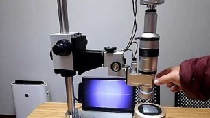 AZ9-C 10X Zoom Microscope Operation Video with 40mm travel microscope stage