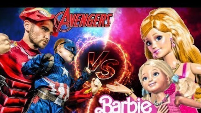 'Kids Workout! AVENGERS VS BARBIE! Real-Life VIDEO GAME! Kids Workout Videos, DANCE, FITNESS, & TOYS!'