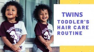 'Toddler Curly Hair Tutorial | Mixed Kids Hair care| Curly Hair Boys| Toddler hair care'