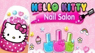 'Baby Learn Colors With Hello Kitty Nail Salon - Fun Colors Cartoon Games For Girls'