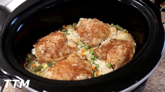 'How to Make Chicken and Rice in the Slow Cooker~Easy Cooking'