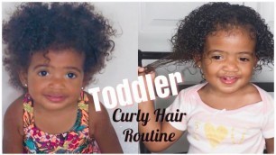 'AALIYAH\'S CURLY HAIR ROUTINE//BABY WASH DAY CURLY HAIR ROUTINE//MIXED KID HAIR CARE'