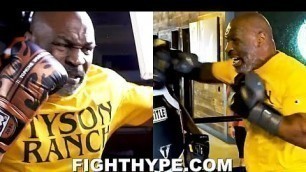 'MIKE TYSON BEAST SPARRING, LEAKS NEW POWER & SPEED AT AGE 54; DRILLS SIGNATURE MOVES IN TRAINING'