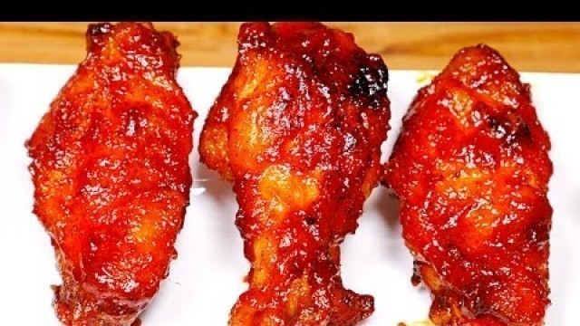 'Sweet and Spicy Baked Chicken Wings Recipe'