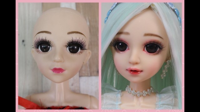 'DIY Doll Makeover- Doll Makeup- Custom Barbie doll'