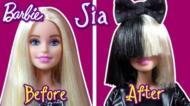 'Sia Hair Tutorial for Barbie Doll - How to Make Barbie Hairstyle - DIY - Making Kids Toys'