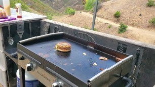 'Griddle Porn: Breakfast bagel sandwich on the Blackstone'